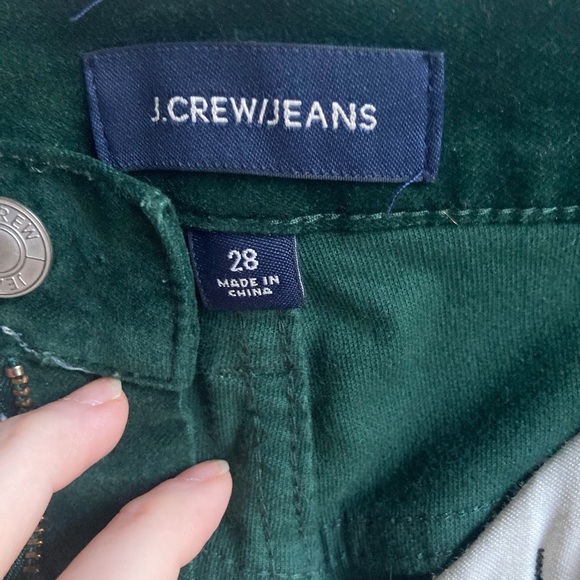Green Velvet J Crew Jeans - Picture 11 of 13
